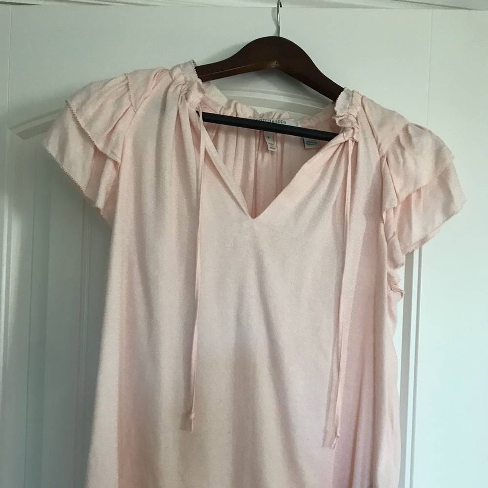 Scotch and Soda blush pink top